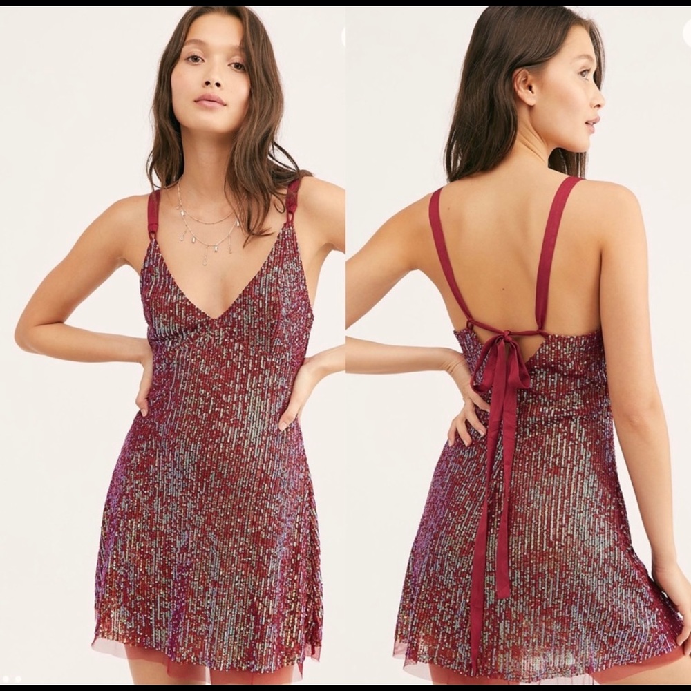 NEW Free People Intimately ‘Gold Rush’ Mini Dress